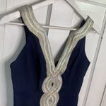 Lilly Pulitzer Valli Shift True Navy Dress New with Tag W-587 Sz 0 Photo 7