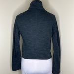 Adidas Heartracer Track Jacket SMALL Charcoal Gray Fleece Moto Zip Athleisure Photo 9