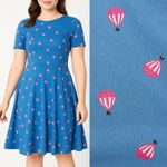 Unique Vintage  X GB Gwynnie Bee Hot Air Ballon Fit & Flare Dress Retro Pinup Photo 1