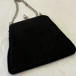 Black Satin and Beaded Purse, Chain Strap, Vintage VGUC Photo 1