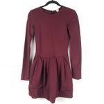 Wilfred ARITZIA Tartine Burgundy Fit and Flare Dress Size 2 Photo 2