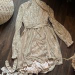 Club L  Silver Maternity Front Sequin Mini Dress Photo 5