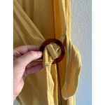 O'Neill  Dress Womens Medium Yellow Wrap Mini Beachy Coastal Boho Surf‎ Travel Photo 3