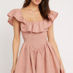 NWT By Egreis Smocked Romper Size Small Pink Photo 0