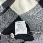 J Crew Plaid Quarter Zip Flannel Shirt Women Medium Black White Photo 9