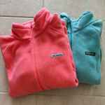 Columbia  Sportswear Womens 2X‎ Full Zip Blue & Pink Fleece Jacket Cozy Warm Set Photo 0