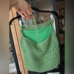 White Fox Boutique White Fox Skirt no more lies metallic mermaid core tie open back crochet knit Photo 3