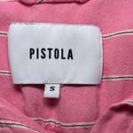 Pistola  Pink and White Striped Cotton Short Sleeve Shirt Photo 3