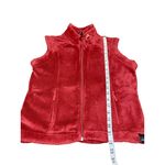 Avalanche Fleece Vest Womens Size Small Red Stand Collar Sleeveless Activewear Photo 5