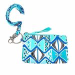 Vera Bradley Zip ID Case & Lanyard Go Fish Blue Photo 0