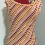 Vintage Candy Stripe Top Multi Size L Photo 0