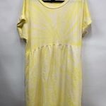 Wild Fable tie dye yellow white dress w/pockets short sleeve large Photo 0