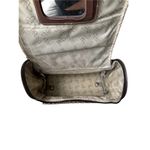 Diane Von Furstenberg Vintage DVF Travel Makeup Train Case Duffel Bag Brown Monogram Tapestry Lock Photo 10