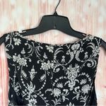 Studio 1940  Black Tie Waist White Floral Print Maxi Dress Photo 8