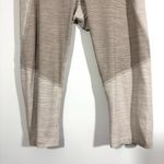 Outdoor Voices  TechSweat Two-Tone Tan Cream Cropped Leggings Photo 2