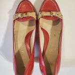 Boutique 9 Red Leather Luciano Kitten Heels Size 8 Photo 6