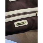 Steve Madden  Cuega Taupe Cream Brown Patchwork Design‎ Tassel Charm Handbag Bag Photo 3