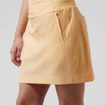 Athleta Brooklyn Skort Women's Yellow Pleated Tennis Golf Size 20 Photo 0
