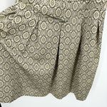 Talbots Metallic Brocade Sleeveless Dress Size 10 Rhinestone Belt Pleated Photo 2