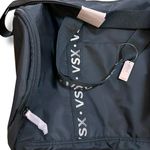 Victoria's Secret  NWT Duffle Bag Black Logo Pockets Gym Beach Sports School VSX Photo 3