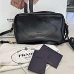 Prada bandoliera Black Glace Calf Leather crossbody bag Photo 3