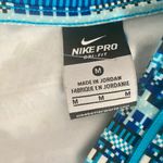 Nike  Pro Dri-Fit Quarter Zip Blue Patterned Long Sleeve Photo 5