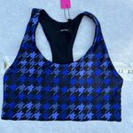 Terez NWT  XS high shine sports bra blue & black stars Photo 0