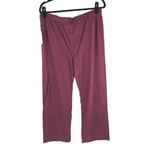 P.J. Salvage Womens Pajama Lounge Pants Faux Button Fly Burgundy M Photo 1