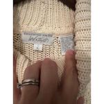 Lord and Taylor  Fisherman Sweater Pullover Women Size Large Preppy Neutral Photo 3