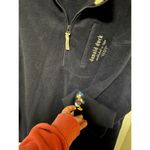 Disney Walt 's Donald Duck "Feisty" Fleece 1/4 Zip Extra Large Navy Blue Pullover Photo 1