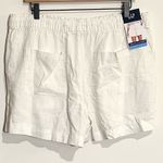 Gap NWT Women's White Linen Pull-On Shorts - Size: Large Photo 7