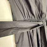 Seafolly Australia Black Button-Front Midi Dress with Waist Tie – Size XS Photo 3