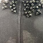 Outlander wool blend black beaded mock neck sweater dress vintage party cocktail Size M Photo 11