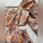 On You Pink Floral Cut Out Long Sleeve Dress Size M Photo 4