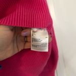 On 34th pink ribbed collared vneck sweater small Pink Photo 5