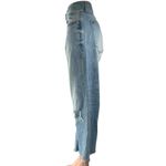 Gap  1969 Women's Blue Distressed High Rise Baggy Wide Leg Denim Jeans Size 33R Photo 1