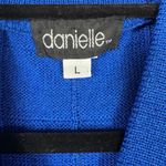 Danielle Wool Blend Cardigan Sweater Button Front Knit Cobalt Blue L Size L Photo 1
