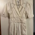 Boutique Day + Moon White Denim Romper Photo 0