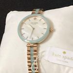 Kate Spade New York Live Colorfully WATCH LINK BAND Turquoise BLUE EUC BOXED Photo 3