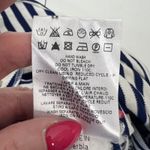 See By Chloe Size 4 Shift Dress Striped Blue White Ruffle Front Nautical Resort Photo 14