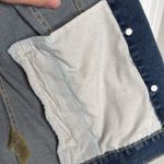 Two by Vince Camuto Denim Best with Knit Back Panel Photo 3