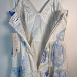 Sabo Skirt Sabo Keyana Mini Dress Peony Size XS Cotton Ruffled Tiered Lined Casual Vaca Photo 4