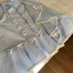 AQUA Blue Stripe Tie Ruffle Skirt Photo 5