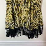 For Love & Lemons  leopard fringe tassel‎ sleeveless blouse size Medium Photo 6