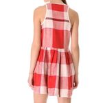 Ace & Jig  Boardwalk Dress Doublecloth‎ Cotton Rouge Red Plaid Large Photo 2