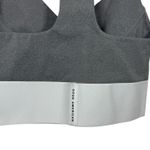Good American Core Power Racerback Elastic Band Sports Bra Grey/White Size 1 (S) Photo 5