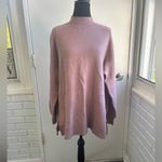 Maeve  Crew Neck Side Slit Tunic Sweater large oversized layered workwear staple Photo 2