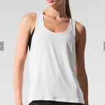 Alo Yoga  All Day Tank Racerback in White- Size Large Photo 0