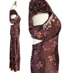 Free People  Dainty Lace Retro 90s Butterfly Babe Maxi Dress Brown Combo Medium Photo 9