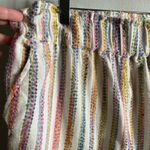 Lou & grey Multicolor Textured Stripe Shorts M Elastic Waist Pockets Casual Photo 1